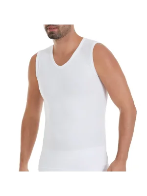 Yıldız Modal V Yaka Sıfır Kol Atlet Beyaz