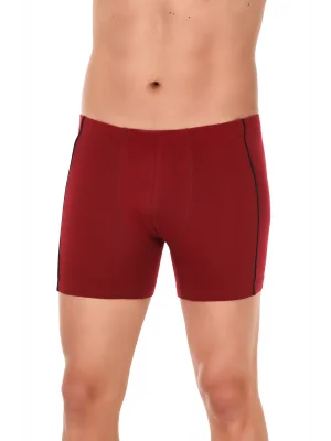 Yıldız Modal Likralı Biyeli Boxer Bordo