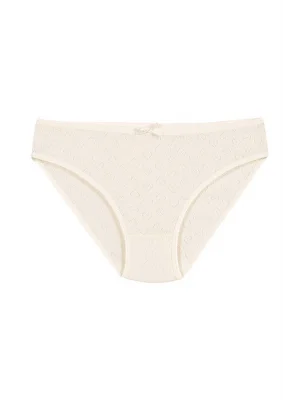 Yıldız Ribana Kalpli Bikini Ekru