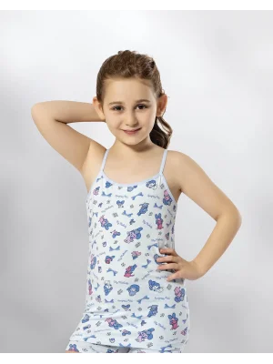 Kota Kız Çocuk Baskılı İp Askılı Atlet