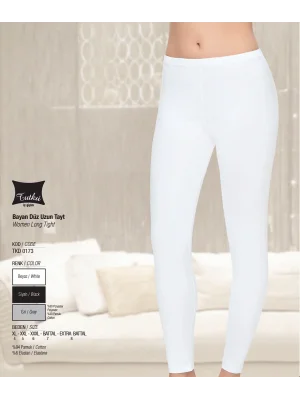 Tutku Bayan Düz Uzun Tayt