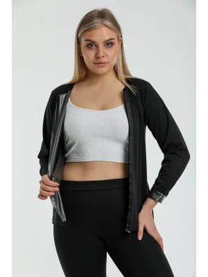 Wakor Sauna Fermuarlı Uzun Kol W4414