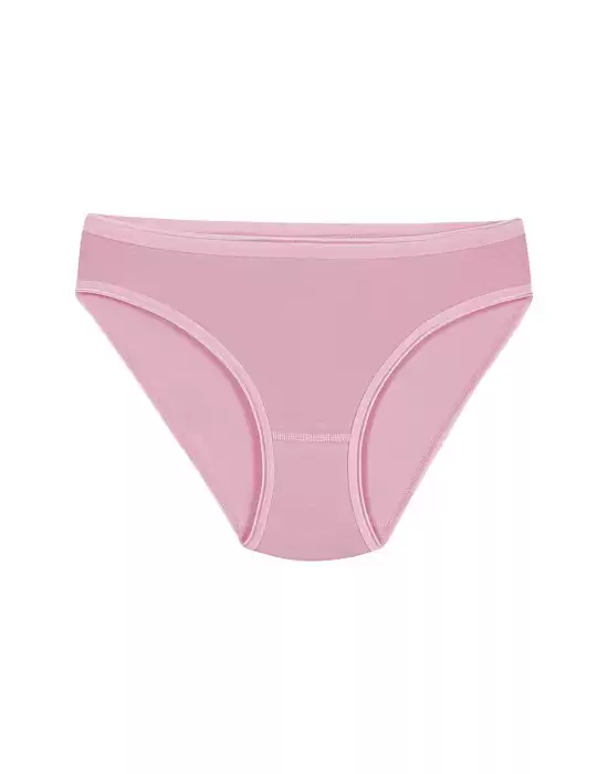 Yıldız Likralı İz Yapmaz Bikini Pembe