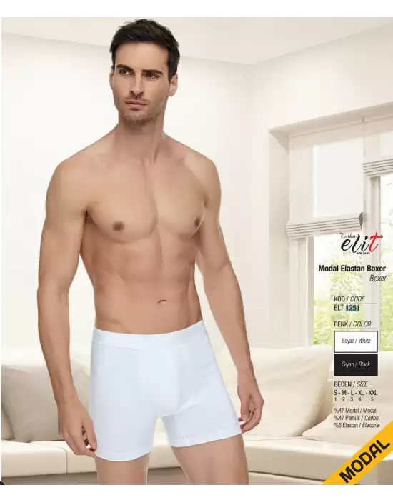 Elit Erkek Modal Elastan Boxer