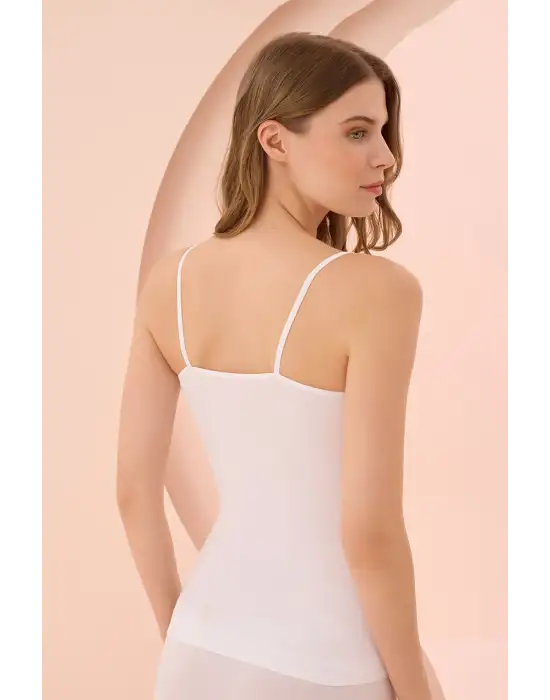 WAKOR DİKİŞSİZ BAYAN İP ASKILI ATLET W4441