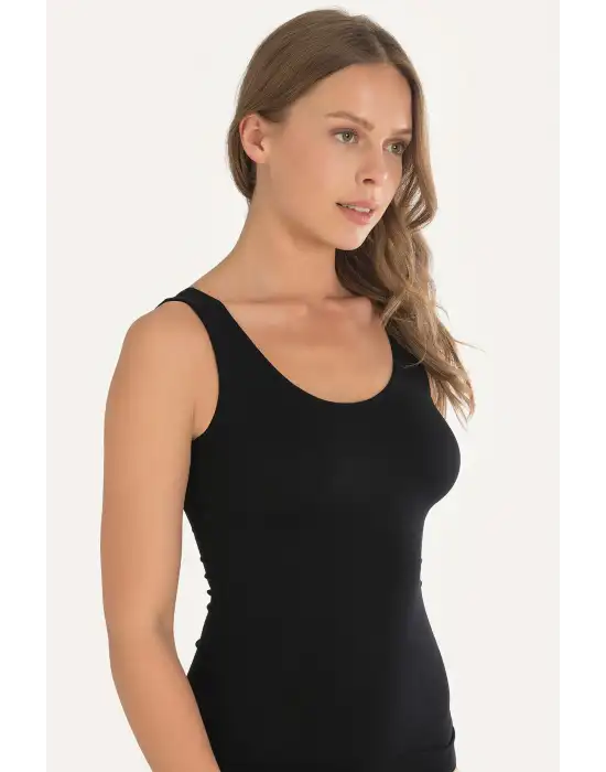 WAKOR DİKİŞSİZ BAYAN KALIN ASKILI ATLET W4442