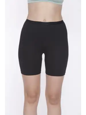 Yıldız Modal Kemerli İz Yapmaz Kısa Tayt Siyah