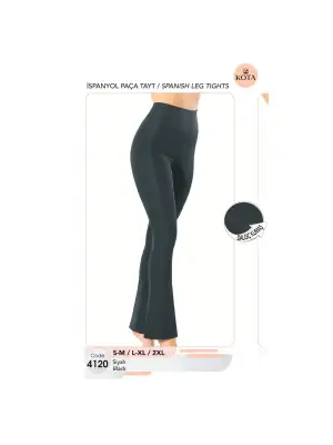 Kota Bayan Modelli Dalgıç İspanyol Paça Tayt