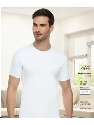 Elit Erkek Penye Sıfır Yaka Atlet