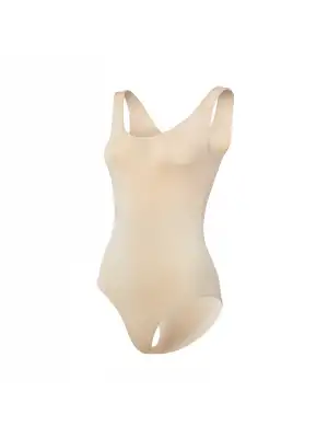 Yıldız Likralı Geniş Askılı Çıtçıtlı Badi Ten