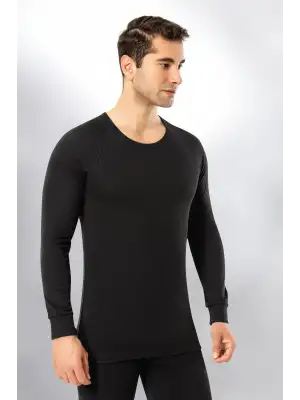 Kota Manşetli Erkek Termal Body