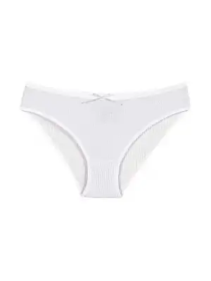 Yıldız Likralı Kaşkorse Bikini Beyaz