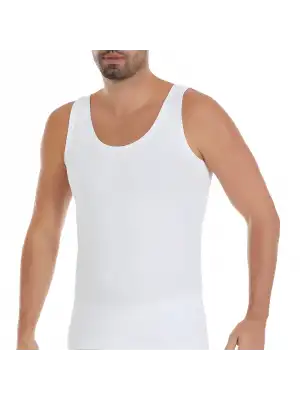 Yıldız Likralı Formen Atlet Beyaz