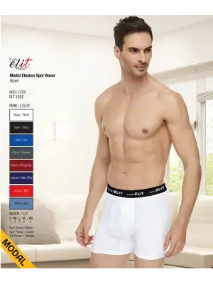 Elit Erkek Modal Elastan Spor Boxer