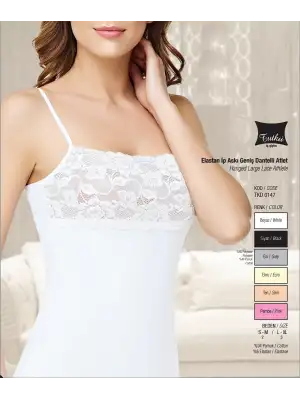 Tutku Bayan Elastan Geniş  Dantelli Atlet