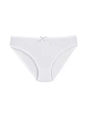 Yıldız Ribana Kalpli Bikini Beyaz