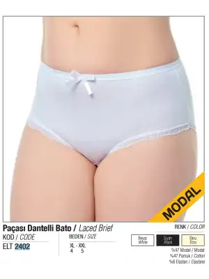 Elit Bayan Paçası Dantelli Bato