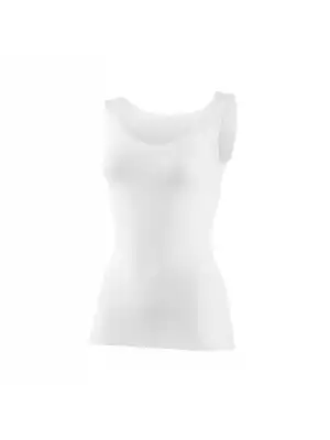 Yıldız Likralı Geniş Askılı Biyeli Atlet Beyaz