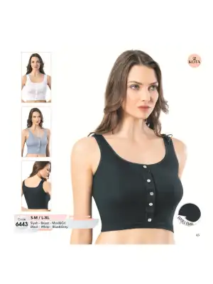 Kota Bayan Raporlu Geniş Askılı Modelli Krop