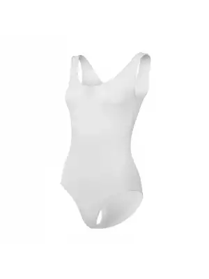 Yıldız Likralı Geniş Askılı Çıtçıtlı Badi Beyaz