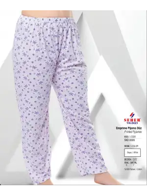 Seher Bayan Empirme Desenli Pijama
