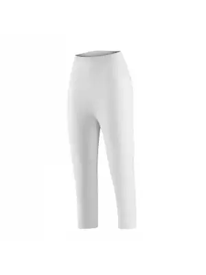 Yıldız Likralı Battal Uzun Tayt Beyaz