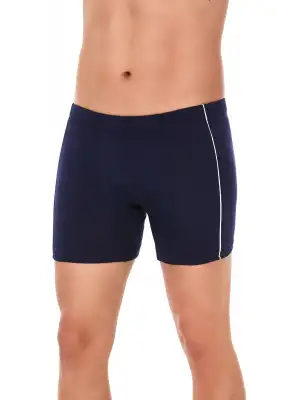 Yıldız Modal Likralı Biyeli Boxer Lacivert