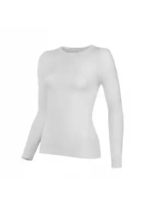 Yıldız Likralı Uzun Kol T-Shirt Beyaz Badi