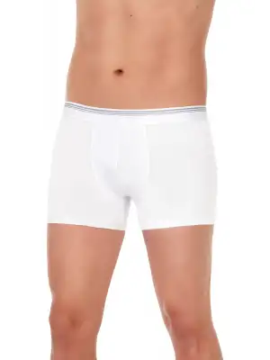 Yıldız Likralı Formen Boxer Beyaz