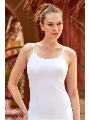 BERRAK 2128 BİYELİ İP ASKILI ELASTAN ATLET (RESİMLİ PAKET)