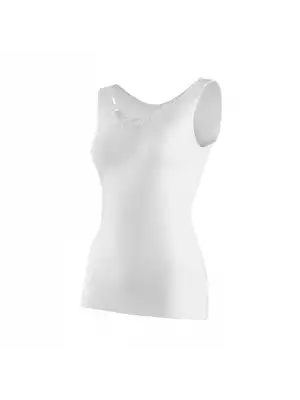 Yıldız Ribana Güpürlü Geniş Askılı Atlet Beyaz