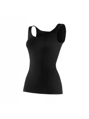 Yıldız Likralı Geniş Askılı Biyeli Atlet Siyah