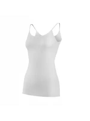 Yıldız Likralı İp Askılı Biyeli Atlet Ekru