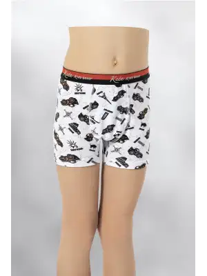Kota Baskılı Çocuk Boxer
