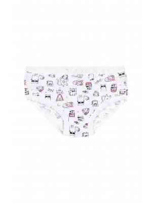 Yıldız Likralı Kız Desenli Kilot