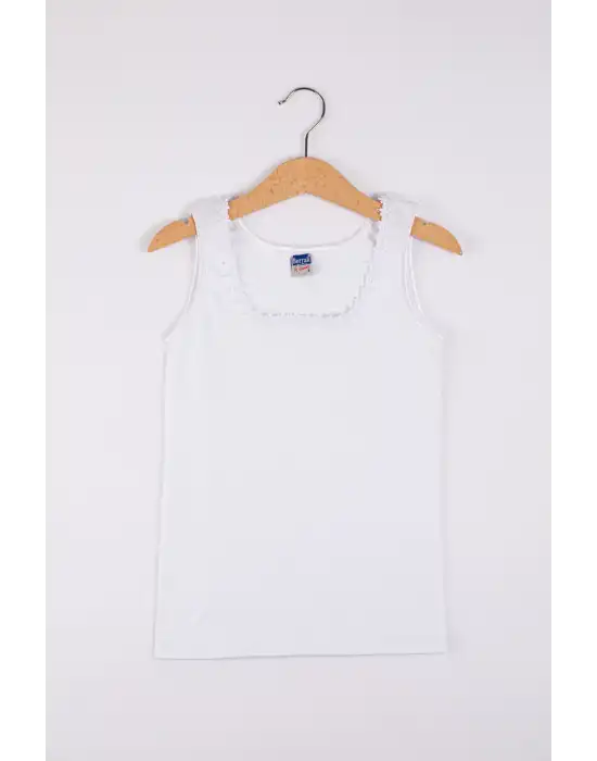 BERRAK 2506 KIZ RİBANA PAPATYA GENİŞ ASKILI ATLET