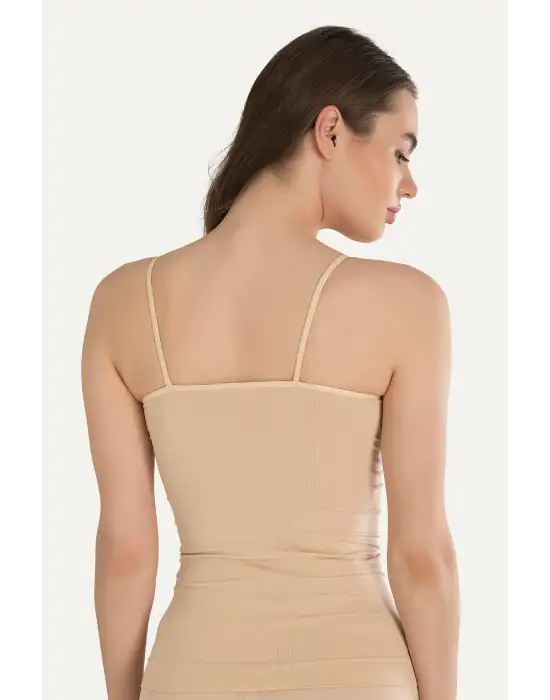 WAKOR DİKİŞSİZ BAYAN İP ASKILI ATLET W4441