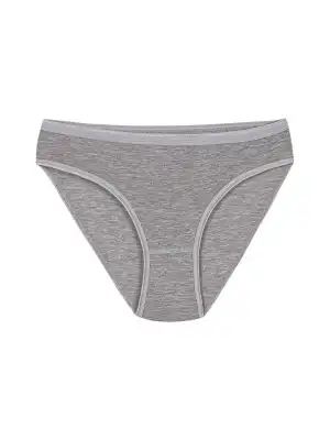 Yıldız Likralı İz Yapmaz Bikini Gri