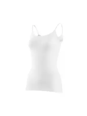 Yıldız Likralı İp Askılı Biyeli Atlet Beyaz