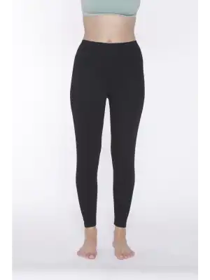 Yıldız Likralı Battal Uzun Tayt Siyah