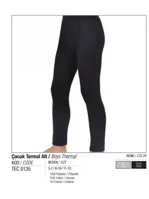 Tutku Çocuk Thermal Alt