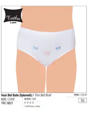 Tutku Kız Çocuk İnce Bel Slip Külot