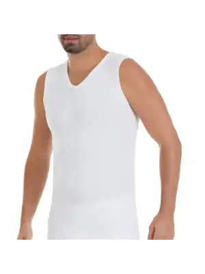 Yıldız Ribana V Yaka Sıfır Kol Atlet Beyaz