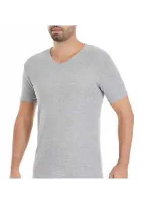 Yıldız Ribana V Yaka Fanila Gri