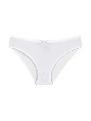 Yıldız Likralı Kaşkorse Bikini Beyaz