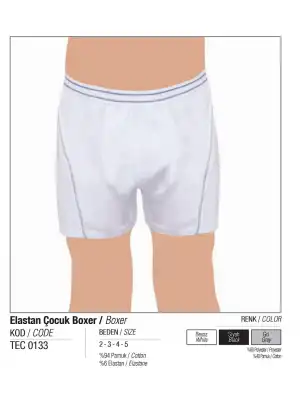Tutku Çocuk Elastan Boxer