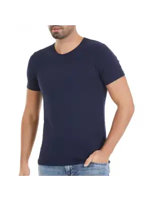 Yıldız Modal O Yaka T-Shirt Lacivert