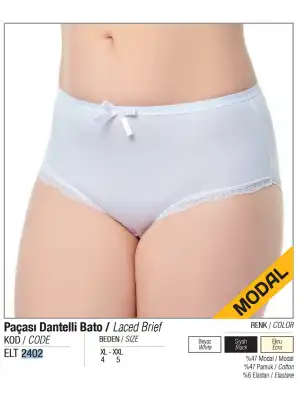 Elit Bayan Paçası Dantelli Bato