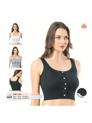 Kota Bayan Raporlu Geniş Askılı Modelli Krop