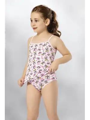 Kota Kız Çocuk Baskılı Bikinili Takım